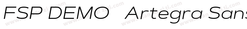 FSP DEMO   Artegra Sans Ex Thin字体转换